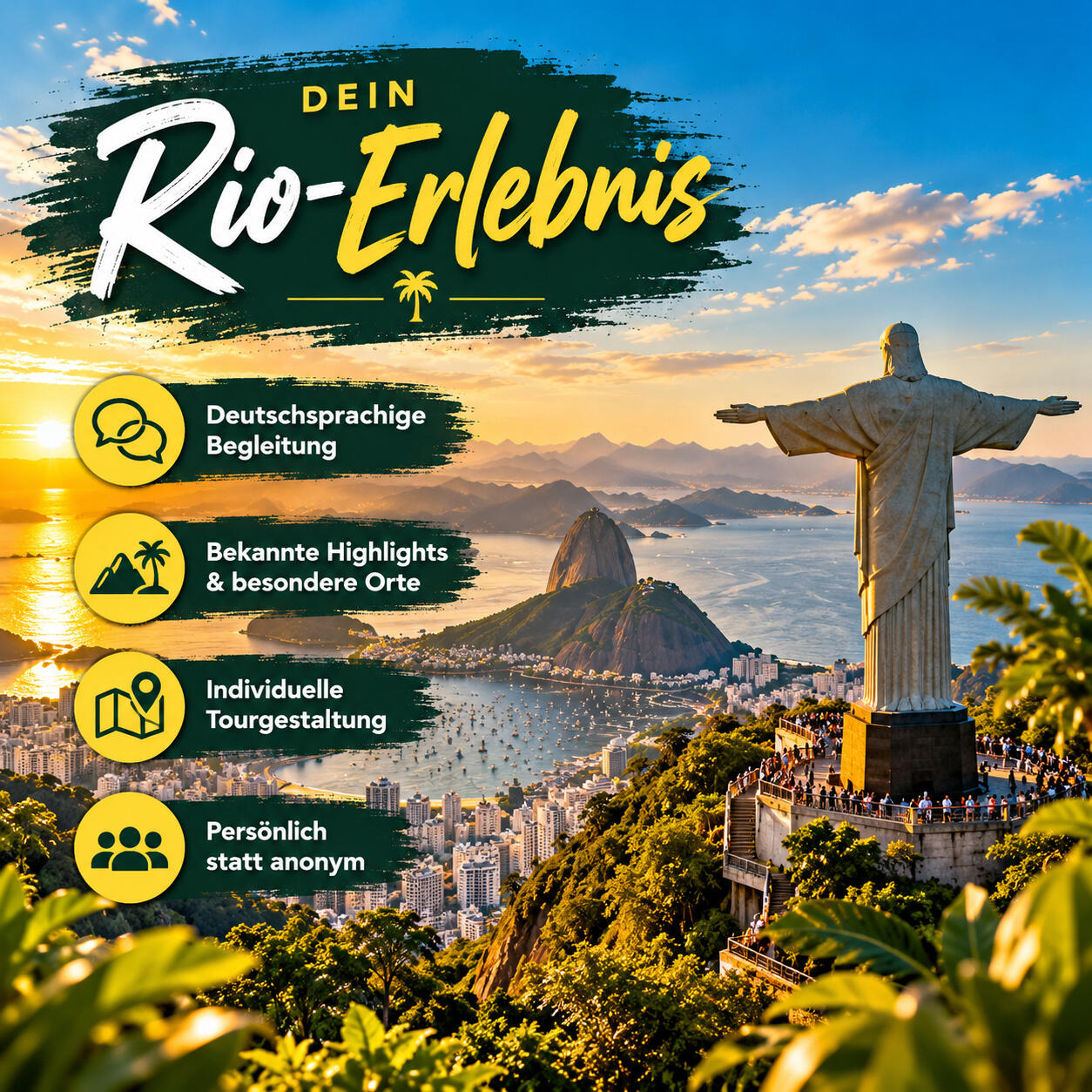 Rio-Erlebnis mit Cristo Redentor Rio-Erlebnis mit Cristo Redentor
